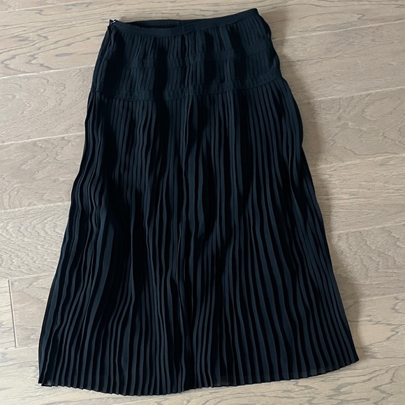Massimo Dutti Dresses & Skirts - Elegant Black Pleated Long Midi/Maxi Skirt